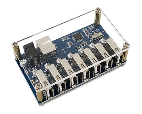 DC 5V USB2.0 USB-HUB Splitter 1-IN-7 50MB/S Data Adapter Board